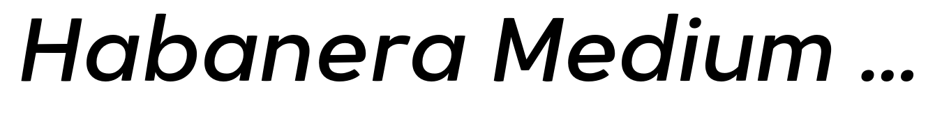 Habanera Medium Italic